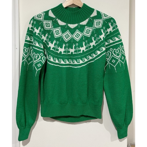 Maje Mascot Fair Isle Jacquard Sweater - Picture 3 of 10